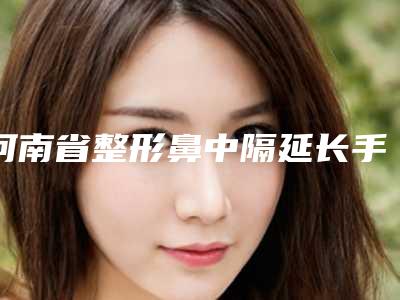 河南省整形鼻中隔延长手术医院-安阳艾妮医疗美容诊所看介绍是凭实力上榜