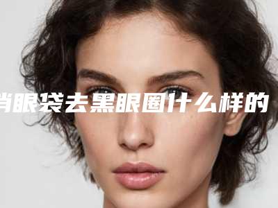 消眼袋去黑眼圈什么样的眼霜效果好什么眼霜去眼袋黑眼圈效果好