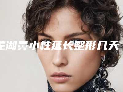 芜湖鼻小柱延长整形几天见效「芜湖鼻小柱延长整形的效果真的持久吗」